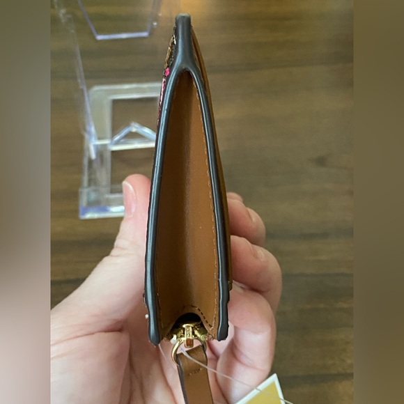 Michael Kors Jet Set Charm Medium Slim Card Case Signature MK logo - Picture 3 of 7